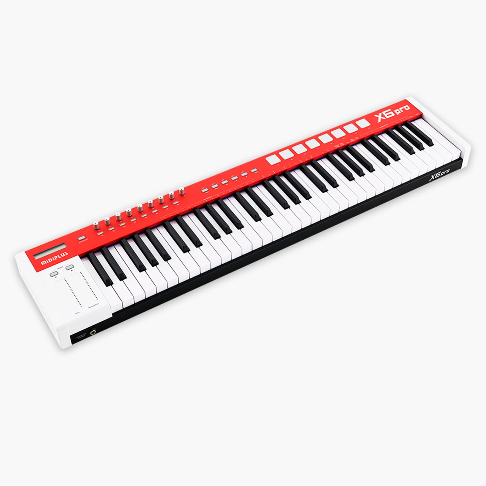 Midiplus X6 PRO MIDI Keyboard 61 piano style semi weighted keys