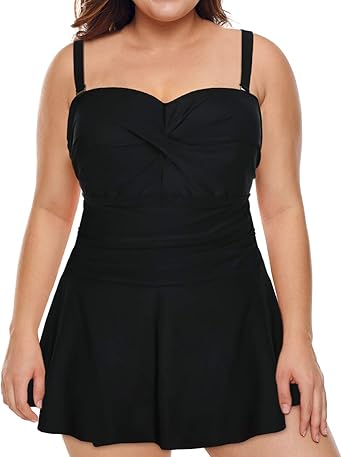 Amazon plus size swim dresses Clearance