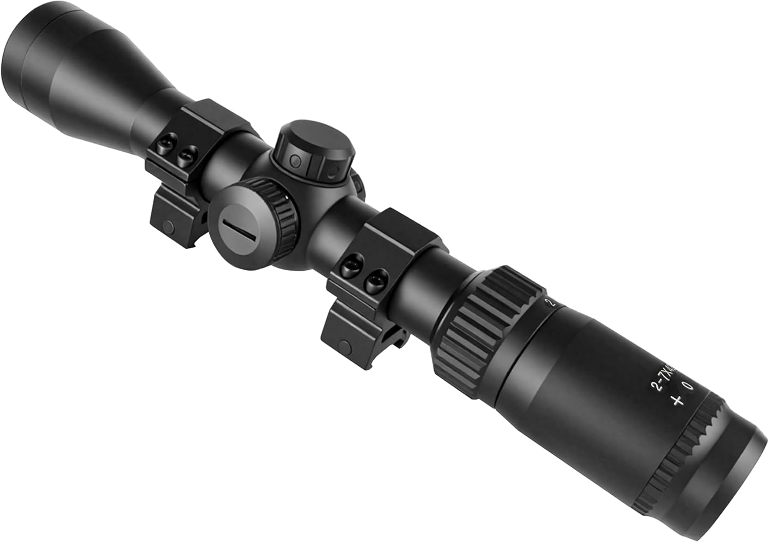 Long Eye Relief Scope 2-7x42 Red llluminate Rangefinder Reticle 30mm Tube Diameter Fits Mosin Nagant 1891/30 M39 M44