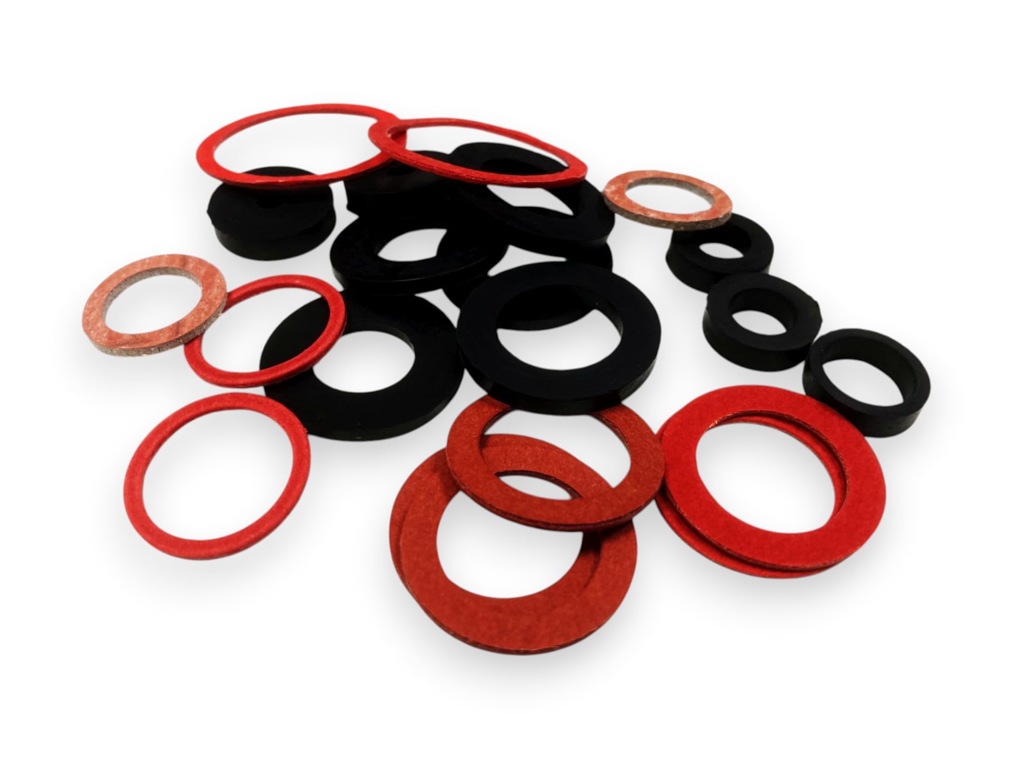 Toolzone Red 141Pc Fibre And Rubber Sealing Washer Assortment