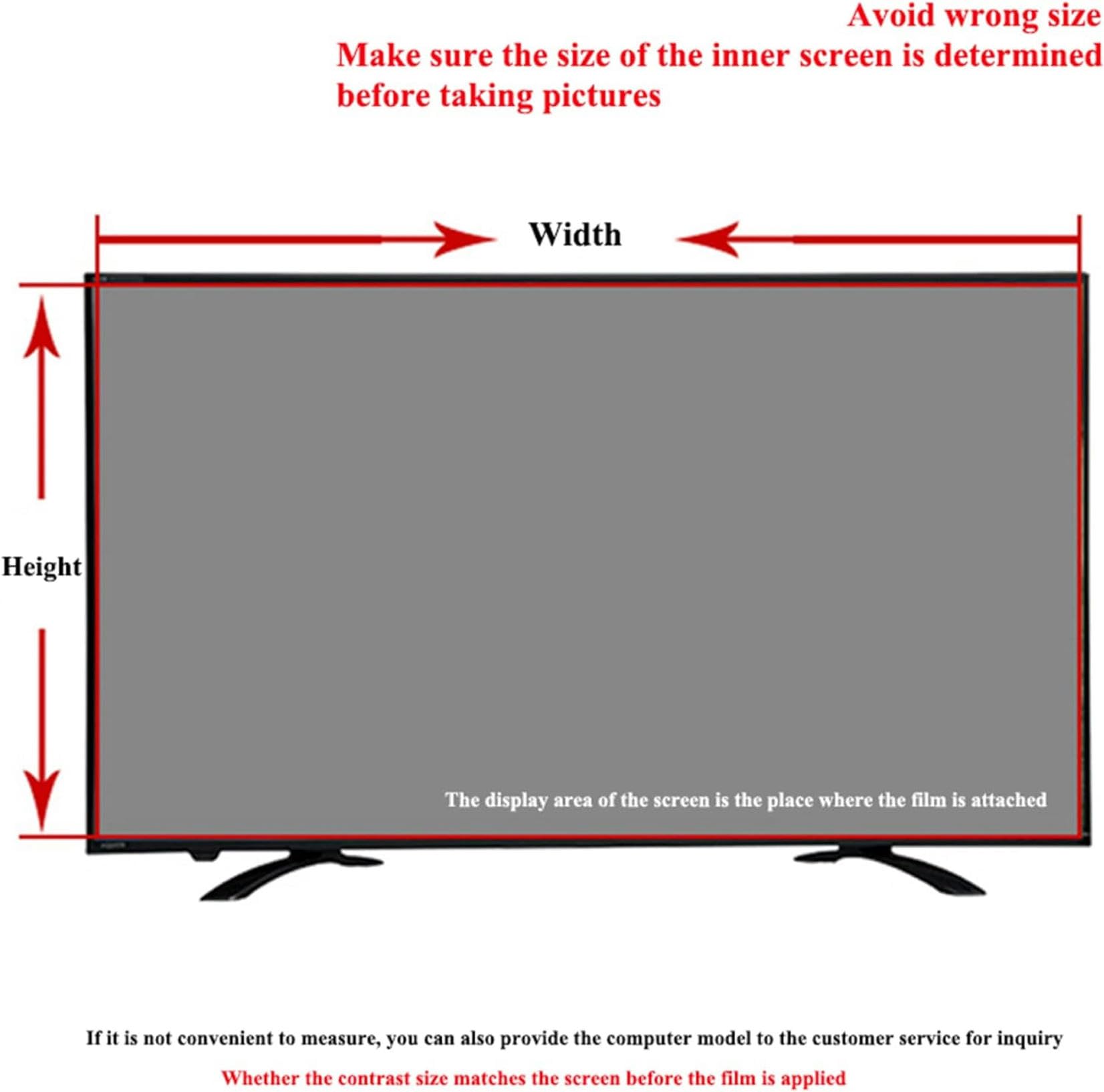 Pellicola protettiva per schermo TV da 55 pollici, opaca, antiriflesso, anti-graffio, blocca la luce blu nociva per Sony, Samsung, TCL, Sharp, ecc., 1221 x 689 mm
