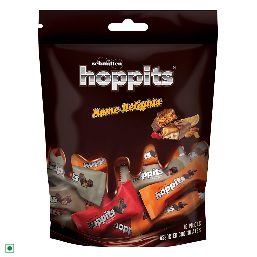 Hoppits Home Delight Assorted Chocolates Pouch (1X 160 Gm)