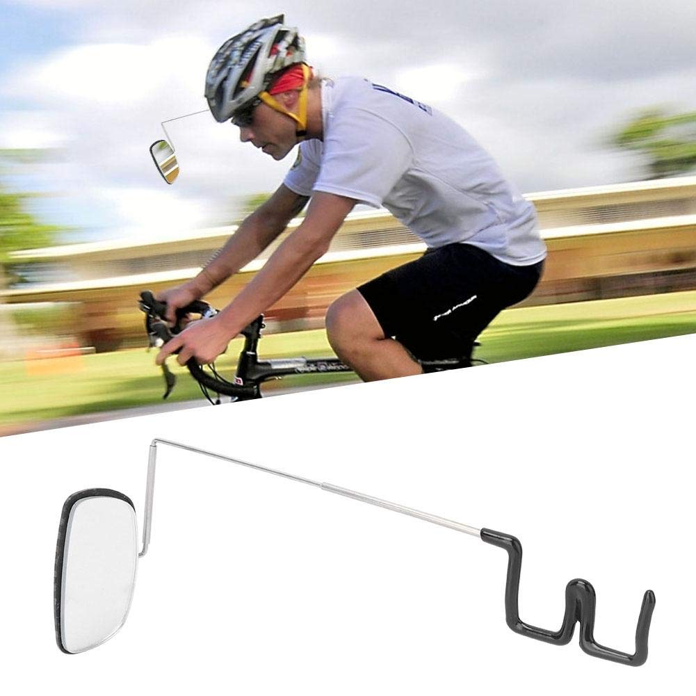 Miroir De Casque Vélo 22 Cm – Rétroviseur VTT Cyclisme – Sécurité Route – Noir