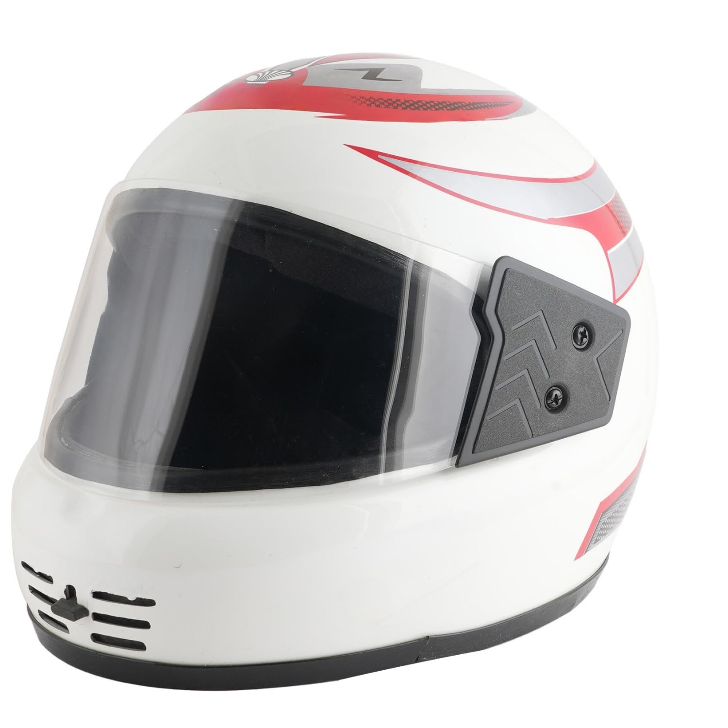 Sage Square Audi Kimi Full Face Helmet | ISI Certified | Clear Visor | Comfort Inner Padding | Designed for Extra Comfort & Style (White Glossy-Red Decal)-picture-32