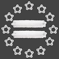 Vista 12 de Miliocry 100 clips de arco de globos, clips de globo reutilizables para arco de globos, suministros de globos de plástico para soporte, clips