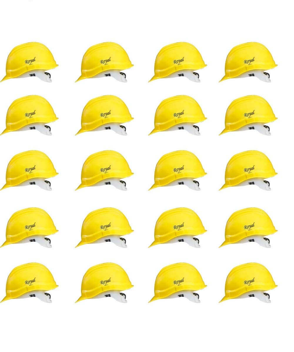 Spaiko Royal Safety Helmet Head Protection for Outdoor Work Head Safety Hat with ISI Mark (Yellow & Set of 20) … (B07S82ZDFG) Amazon Price History, Amazon Price Tracker