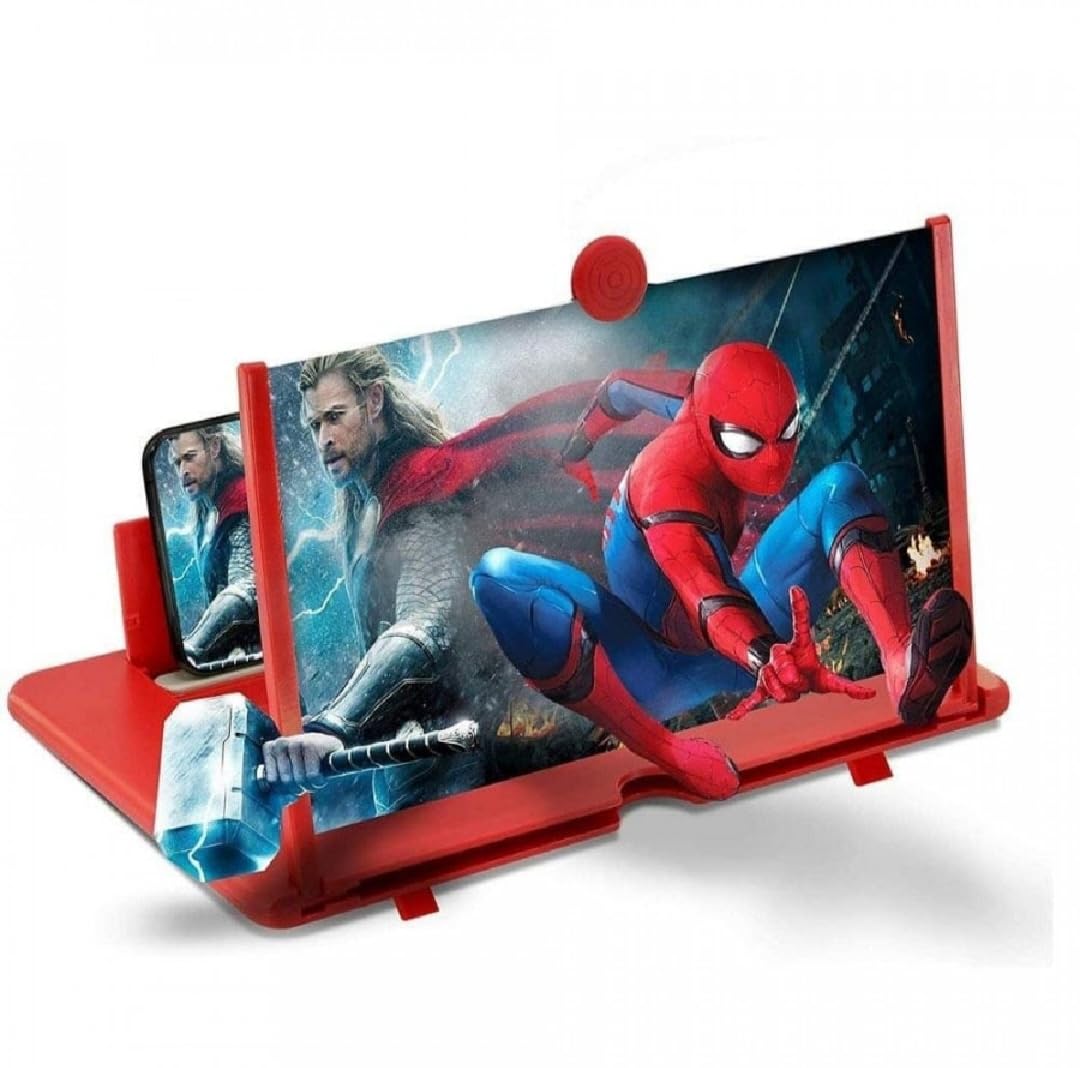 Mobile Phone Magnifier Screen, 3D HD Magnifying Projector Screen Enlarger for Movies, Videos and Gaming, Foldable Phone Stand with Screen Amplifier, Compatible with All Smartphones-image-36