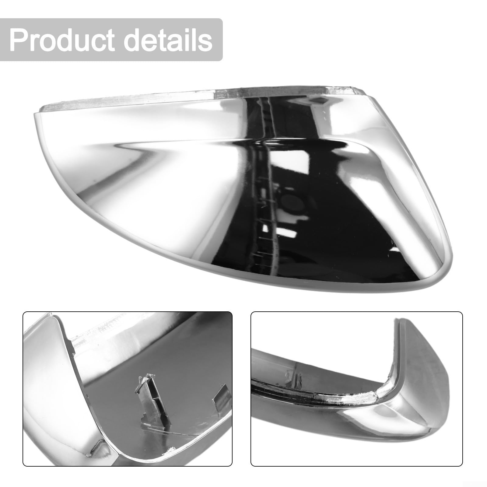 Lecreatekit Coque de protection pour rétroviseur de portière, protection à clipser côté gauche ou droit - Pièce de rechange résistante aux rayures, compatible avec Peugeot 208 (droite)