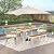YITAHOME 6 Pieces Outdoor Patio Dining Set, Rattan Wicker Patio Dining Chair & Table & Bench Set for 6 People, Sectional Conversation Set with Umbrella Hole for Patios, Backyard, Balcony, Garden, Lawn