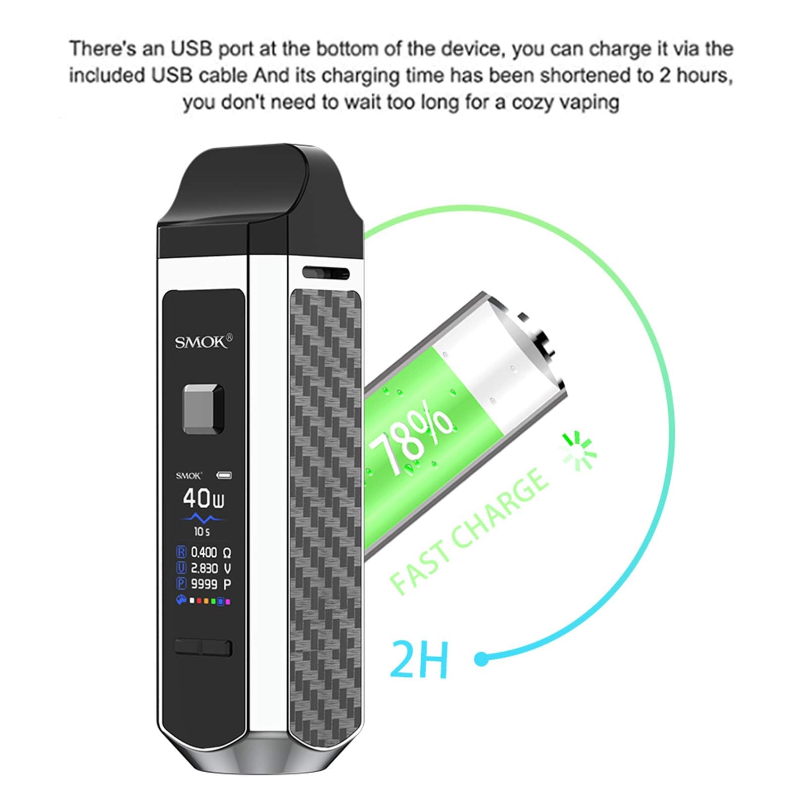 smok rpm 40 pod mod kit SMOK RPM 40 Kit – Vaporized LLC main image 0