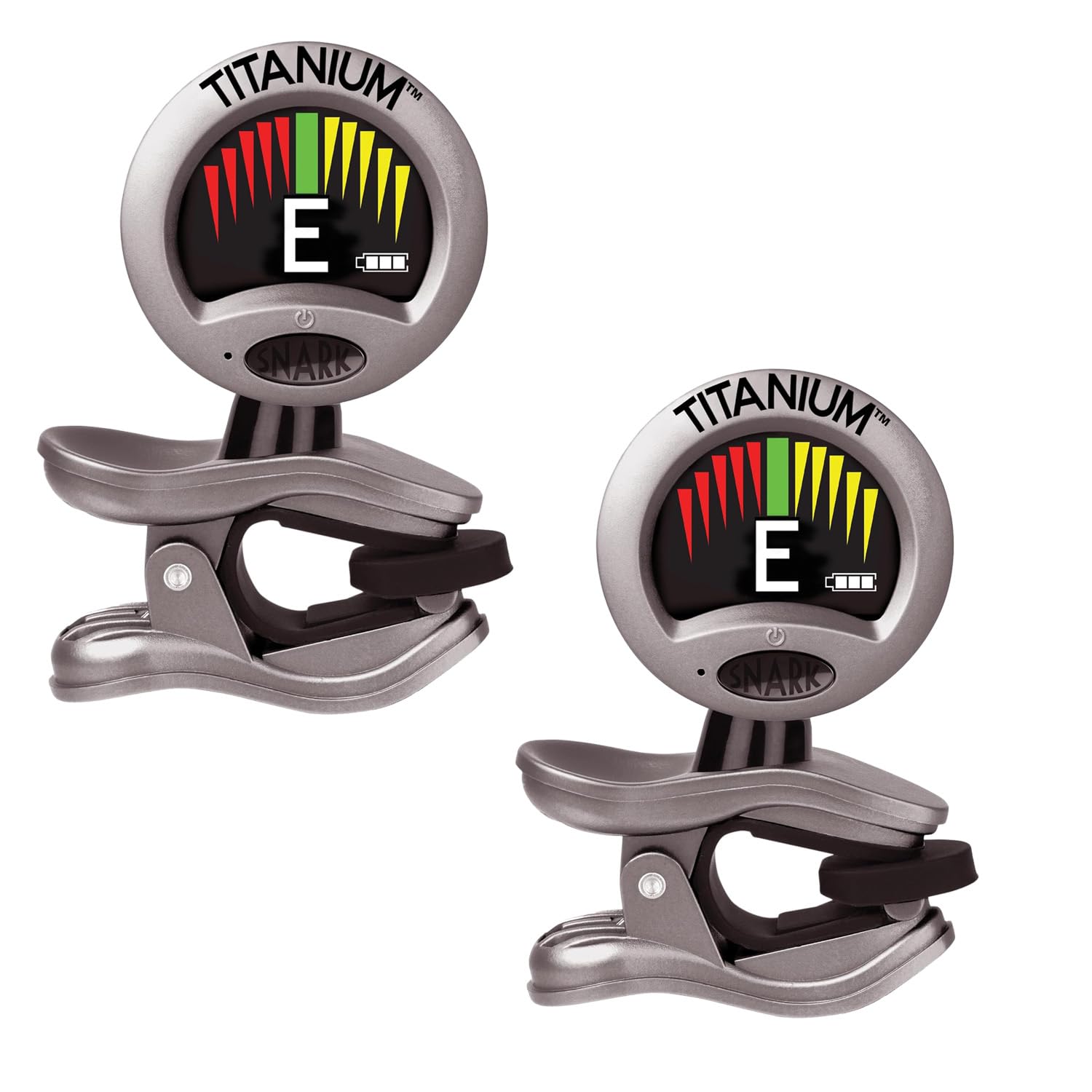 SNARK Afinador de guitarra recargable de titanio ST-8 (ST8-TITANIUM) (paquete de 2)