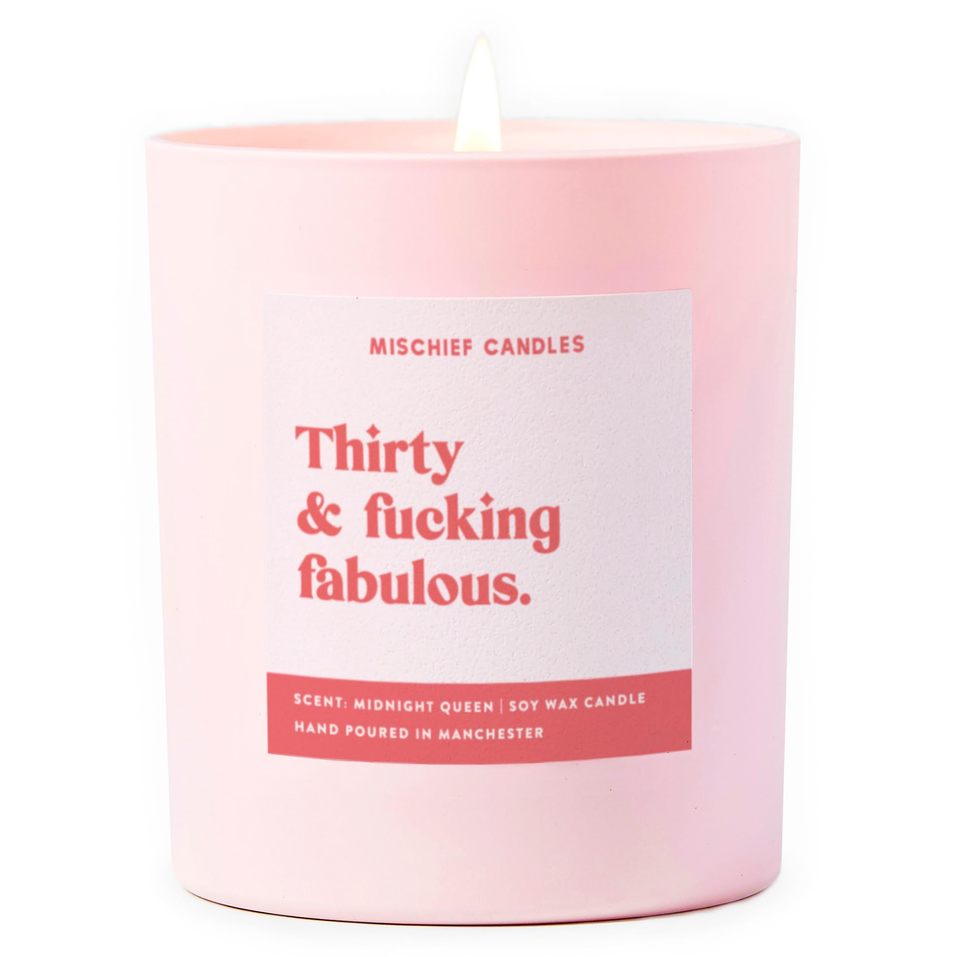 Funny Gift Idea Milestone Age Gifts Any Age Candle Gift for Her (30 & F****** Fabulous)
