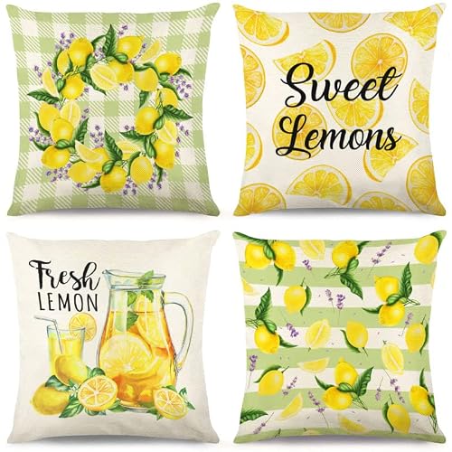 CYREKUD Summer Lemon Decorative Pillow Cover Set #TOP29