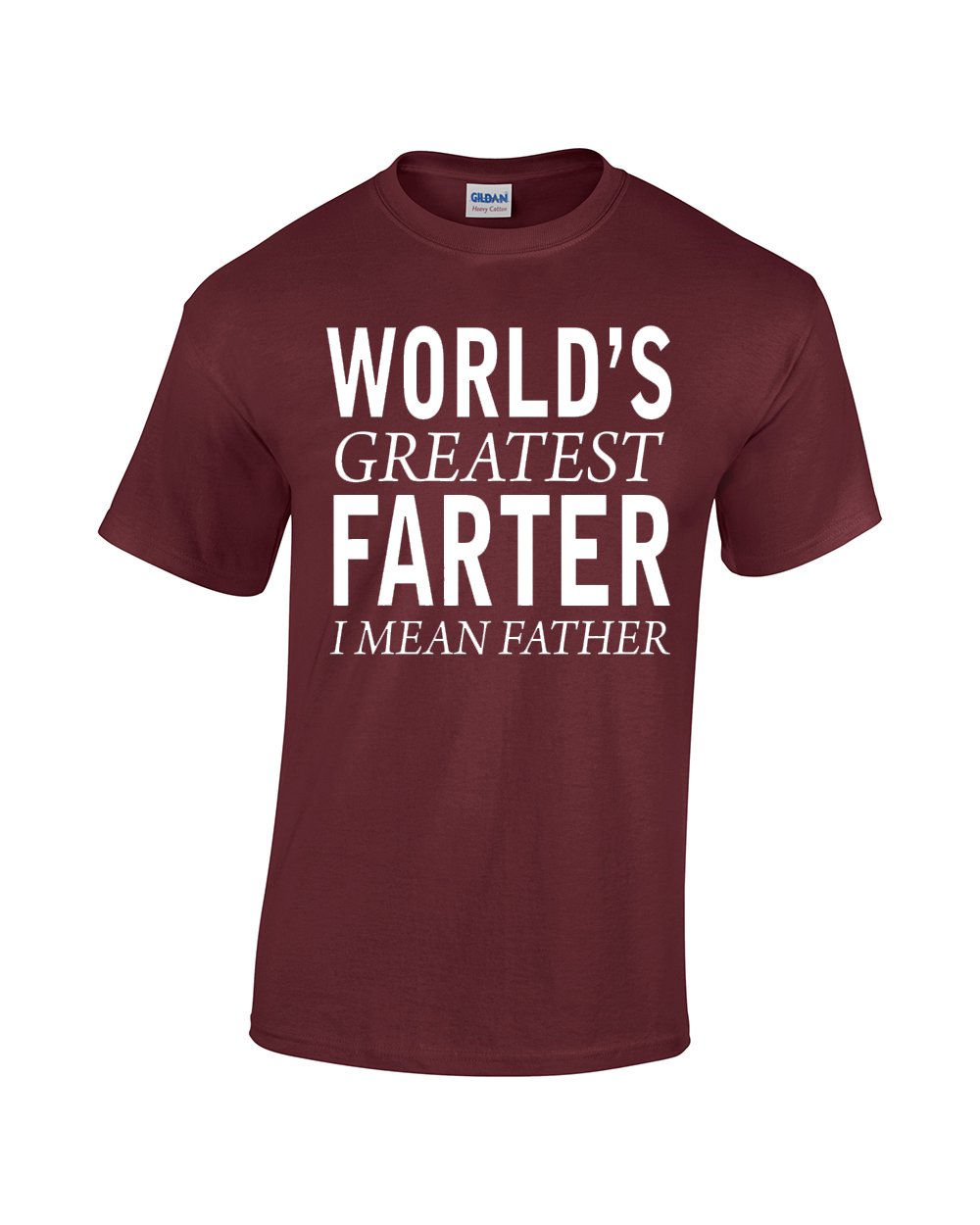 CBTWear Worlds Greatest Farter, I Mean Father - Funny Fathers Day Shirt, Husband Tee Funny Dad Men's T-Shirt