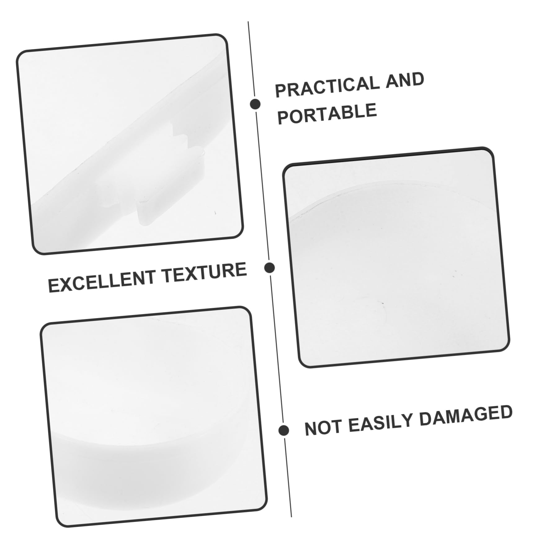 POPETPOP 5 Set Bagno per Uccelli Accessori Pappagalli Accessori per Pappagalli Pratica Vasca da Bagno A Pappagallo Vasca da Bagno A Gabbia per Pappagalli Plastica Bianca 5 Pezzi * 5