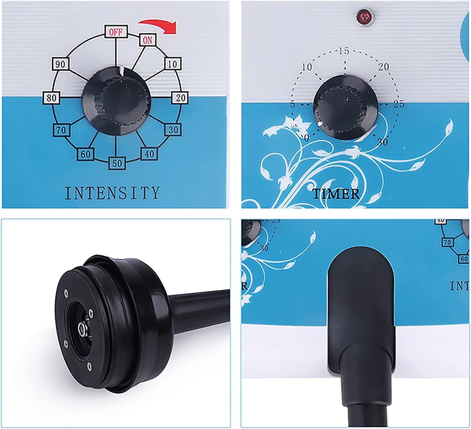 DAZULI Masajeador Adelgazante eléctrico G5, máquina Adelgazante de Masaje vibratorio, Moldeador eléctrico de Cuerpo Completo, máquina de gestión Corporal, con 5 Cabezales de Masaje