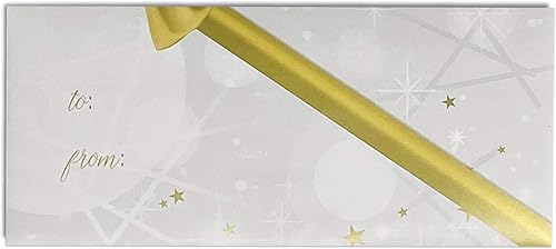 Miniatura 3 de 100 sobres Guardian Money Enoses con diseño de lazo dorado para bodas, cumpleaños o graduaciones