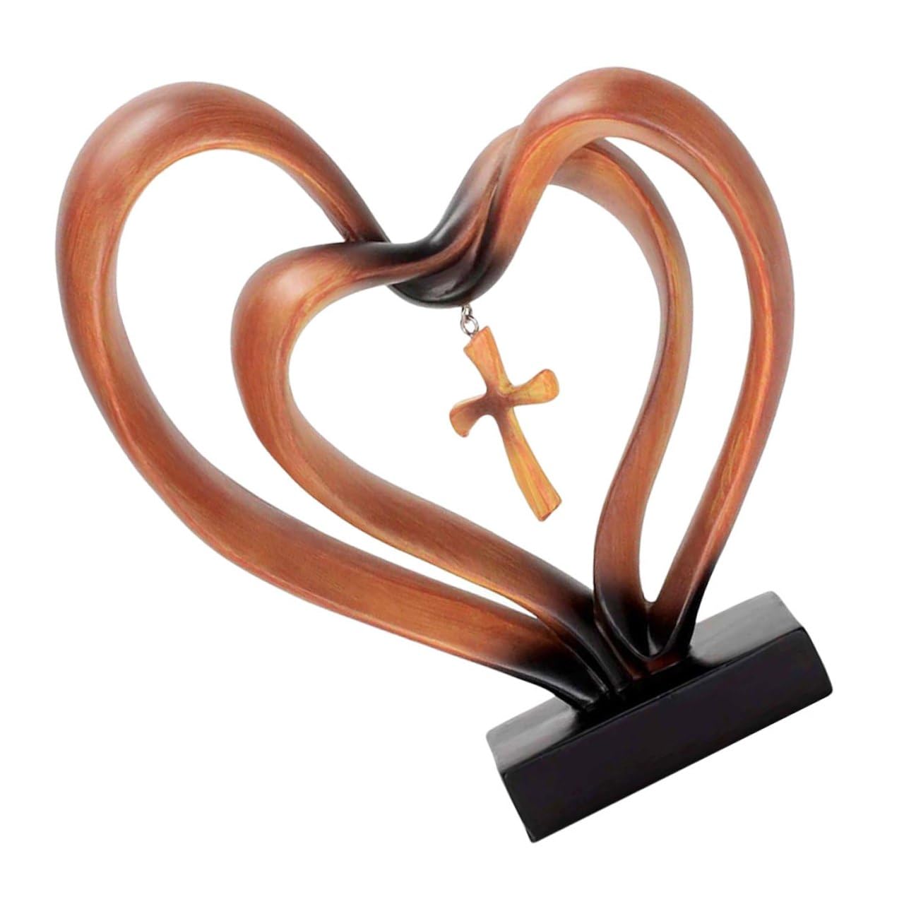 VANZACK Herzskulptur Moderne mit Einzigartigem Design aus Kunstharz Leicht zu Reinigen und Tragbar Dekoration für Hochzeit oder Arbeitszimmer