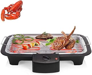 review XNDCYX Smokeless Indoor/Outdoor Electric Grill, Electric Griddles, Portable Tabletop Grill Kitchen BBQ Grills, Temperature Control, Removable Water Filled Drip Tray, 2000 W,42 24 8cm
