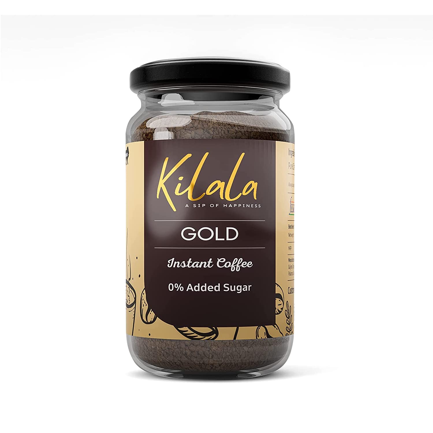 Kilala Gold Rich and Smooth Coffee Powder | Pure Arabica Instant Coffee Medium Roast | 100% Pure Coffee | Finest Coffee Beans | Pack of 1, 50 Grams (B0BNQ1N761) Amazon Price History, Amazon Price Tracker