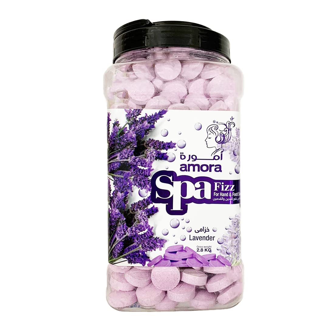 PILOT Amora Spa Tablets Fizz Soak Tablets Hands & Feet, Pedicure & Manicure | Spa Treatment For Relaxation, Detoxing, Callus & Cuticles Softener | (Size 2.8 KG Lavender)