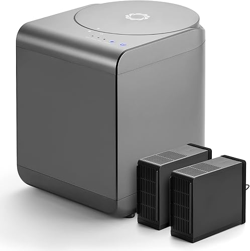 Airthereal Revive - Compostor eléctrico de cocina, capacidad de 2.5 litros con tres cuchillas SHARKSDEN, convierte los residuos de alimentos y los