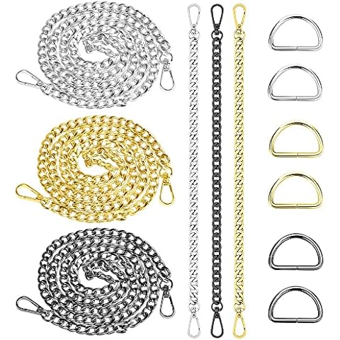 THATSRAD Pack of 6 metal bag chains Cover