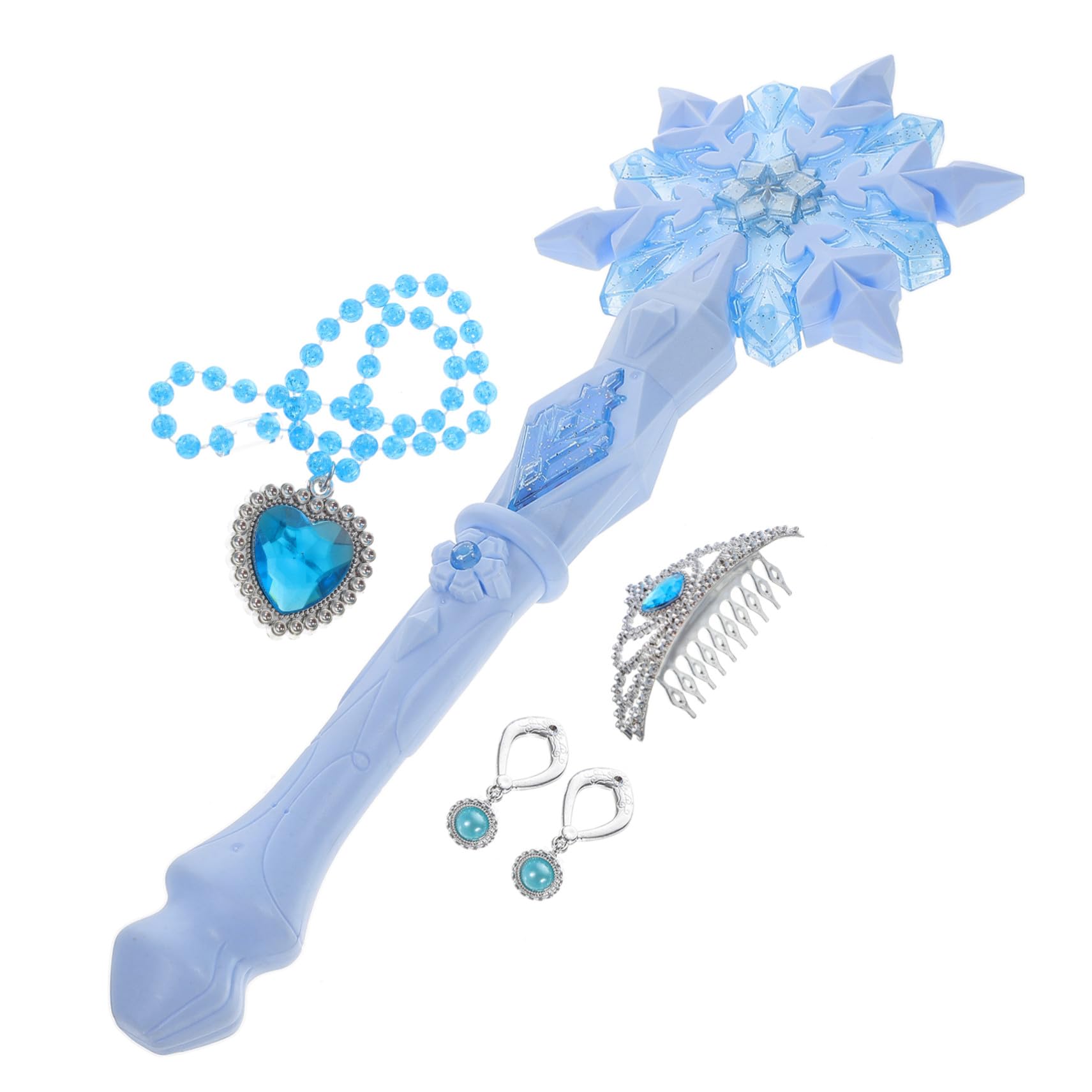 Varita Mágica Destellante para Luminoso de Fiesta con Luz LED Decoración Atmosférica para y Cumpleaños Juguete Seguro y Duradero Color Azul Degradado