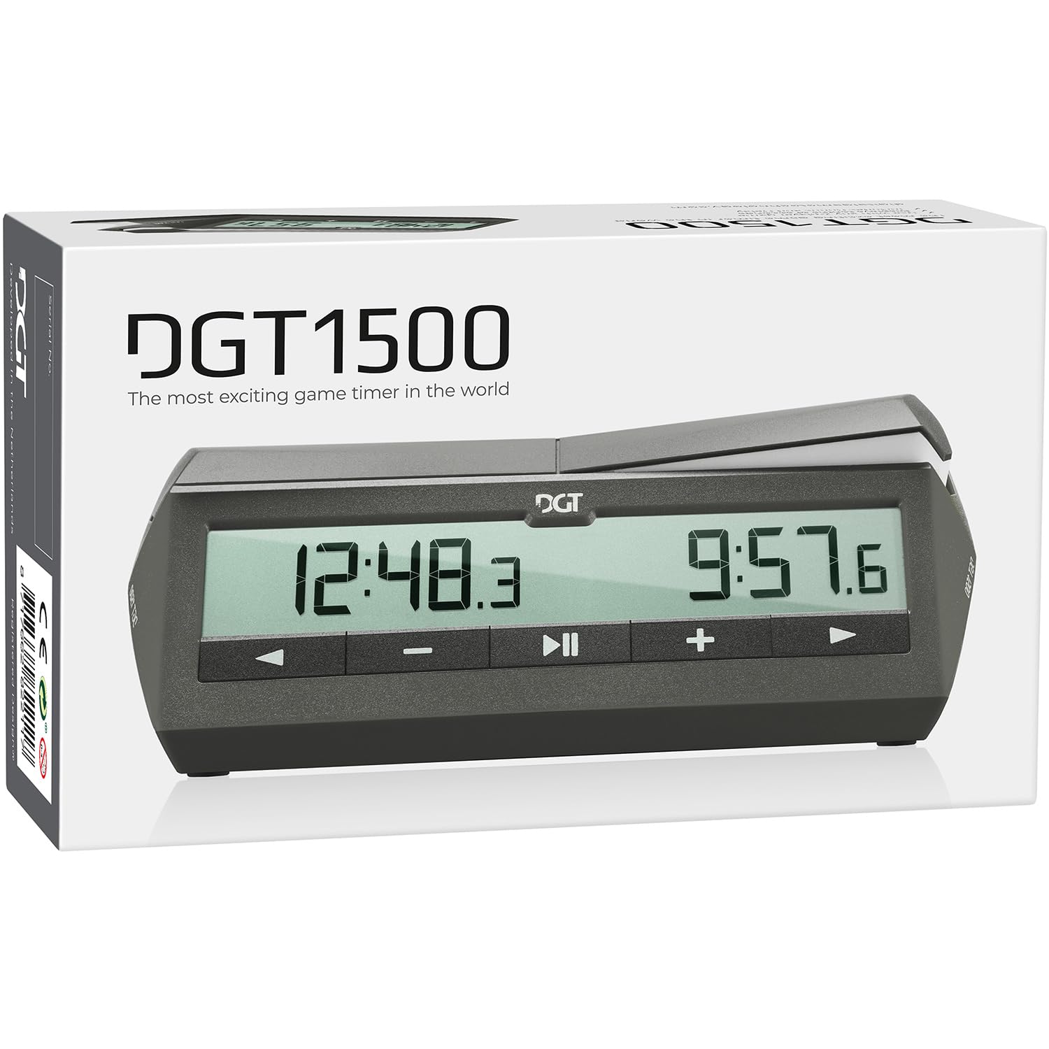 DGT 1500 Horloge numérique d'échecs Grise