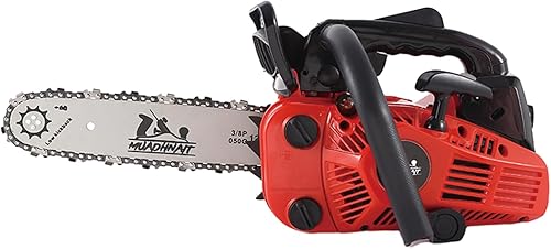 Miniatura 1 de Motosierra de gas de 12 pulgadas, motosierra ligera y portátil pequeña alimentada a gas, 2 tiempos, 25.4 CC para árboles de corte de madera