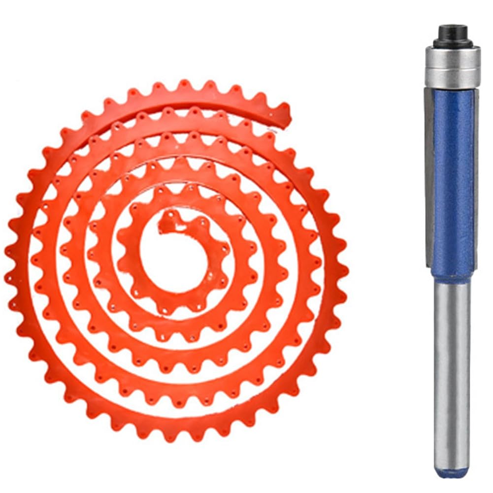 Udsknv[Ksl As Shown Woodworking Gears Driven 2M Adjustable Profiling Strip Flexible Curve Template Tool