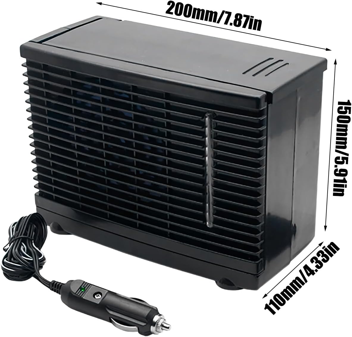 12V 60W 調整可能なカーエアコン、クーラー冷却ファンポータブルミニファン ba952aa0407de8598c6d1bed1d48aa