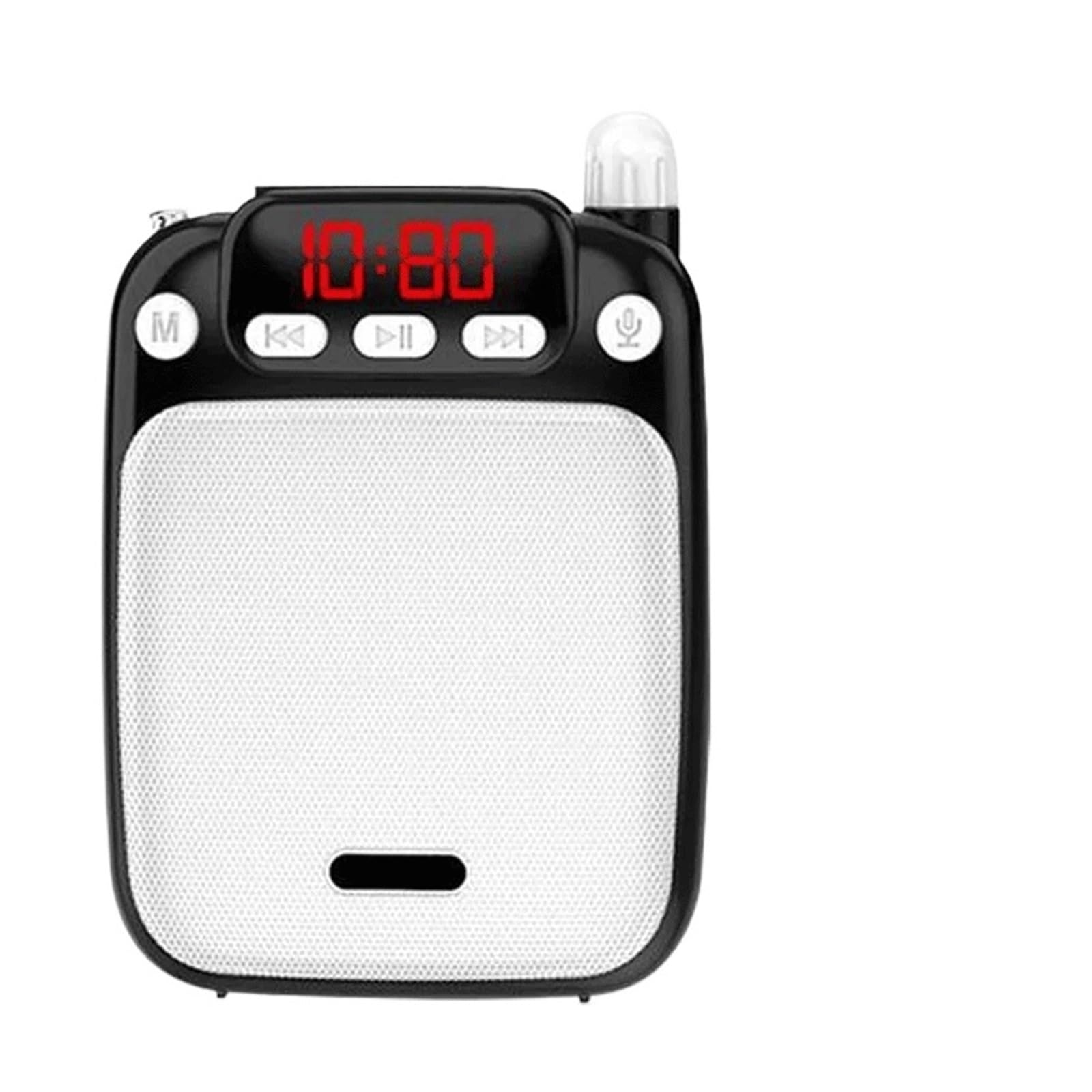 Amplificatore vocale, Altoparlanti Portatili multifunzionali con Microfono per Insegnanti, Guide turistiche e riunioni (D Come Mostrato)