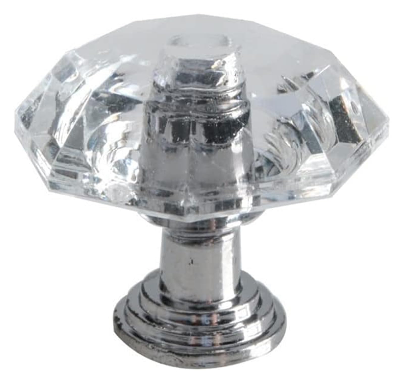 ENmrfvkz Ceramic Cupboard Drawer Handle Knobs, Transparent Crystal Acrylic Zinc Alloy Round Drawer Knobs Pull Handles 6 pcs