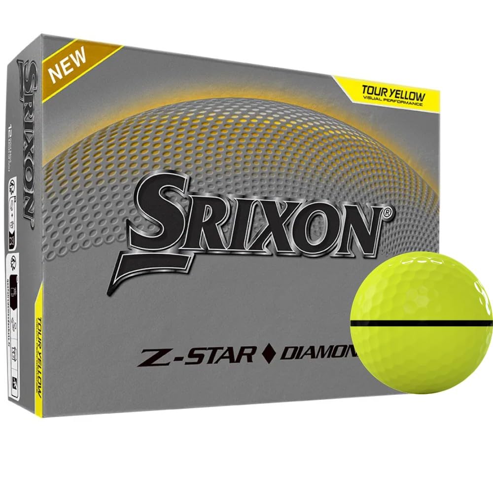 Srixon Z-Star Diamond 3 Yellow AlignXL Golf Balls - 2025 Model