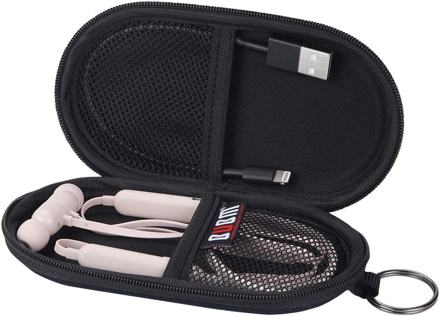 BUBM EVA Earbud Case Earphone Storage Carrying Pouch for Beats X and Earphone Accessories with Carabiner