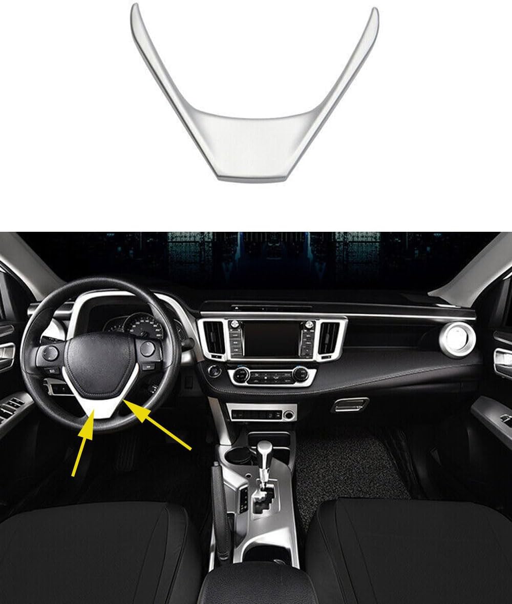 Car Accessories Fit for Toyota RAV4 2013-2018 ABS Inner Frame Panel Cover Trim 1PC （Red）
