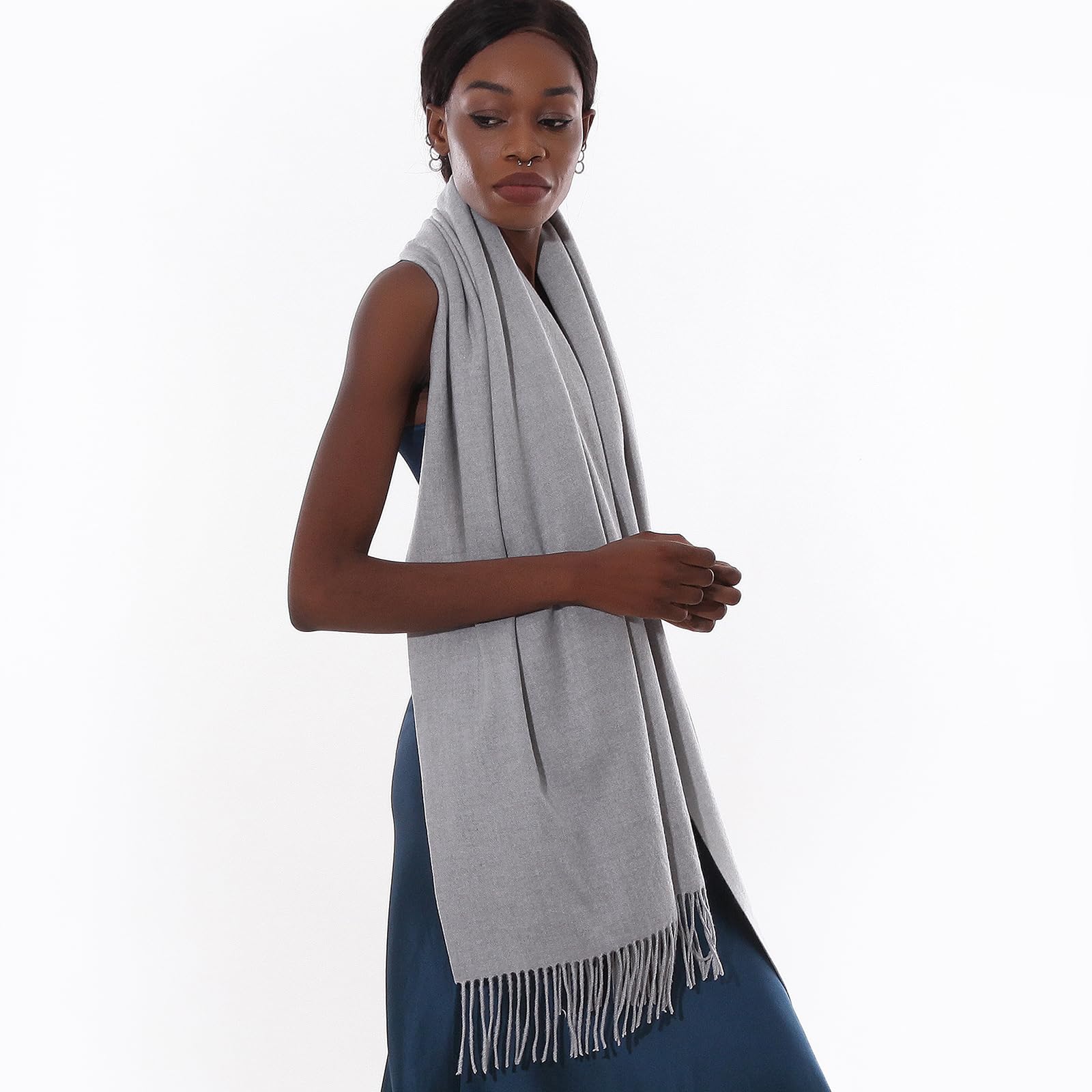 Sciarpa Pashmina Donna Invernale Scialle Sciarpe Elegante Cerimonia Grande Stole Foulard Scialle da Abito Sera