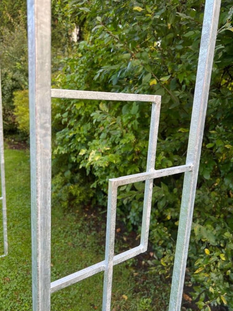 DanDiBo Łuk różany, ocynkowany, masywny, 150 cm, 96524, odporny na warunki atmosferyczne, okrągły łuk, podpora dla roślin pnących, łuk ogrodowy, ocynkowany ogniowo