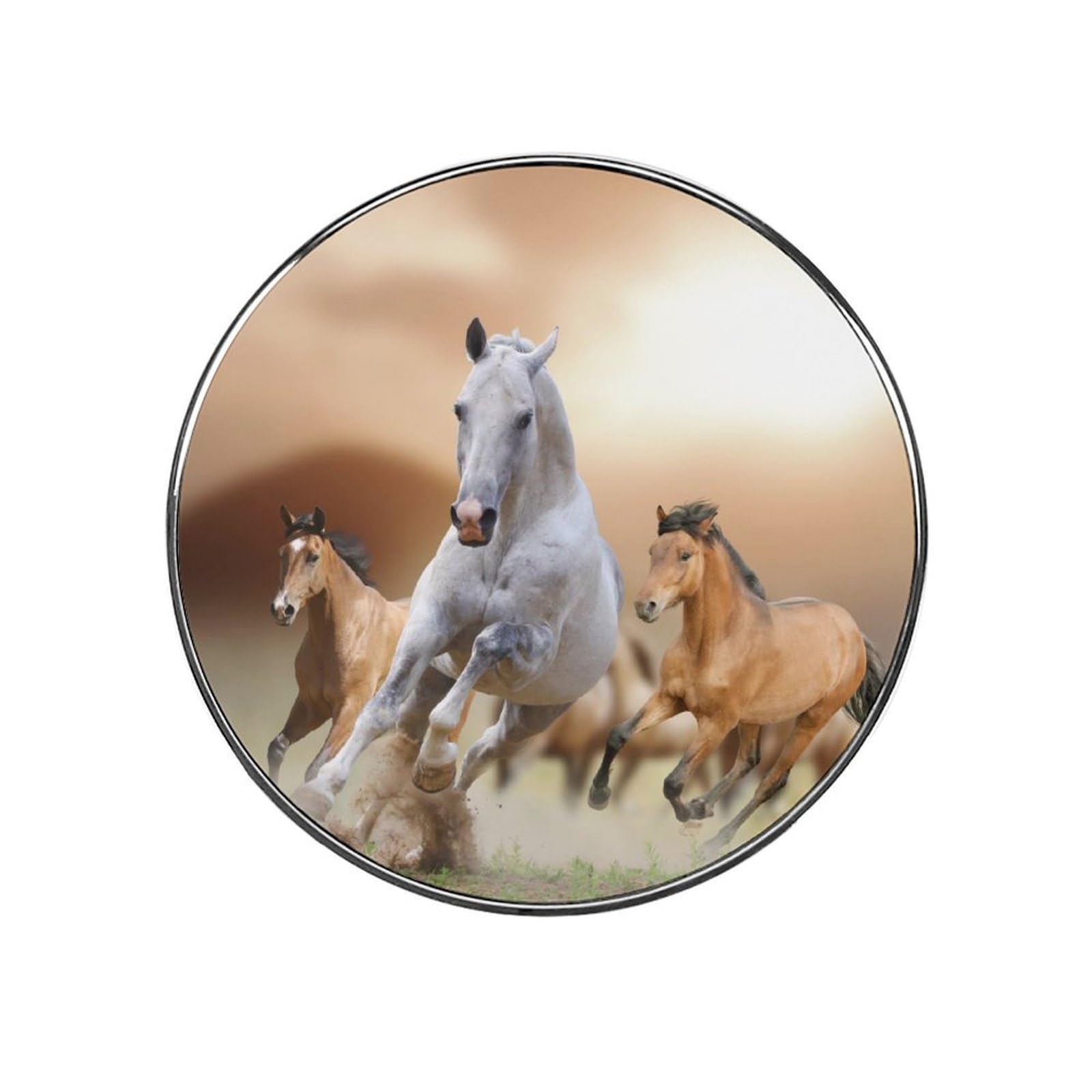 Horse Running Refrigerator Magnet Decorative Fridge Sticker For Kitchen Office Home Décor
