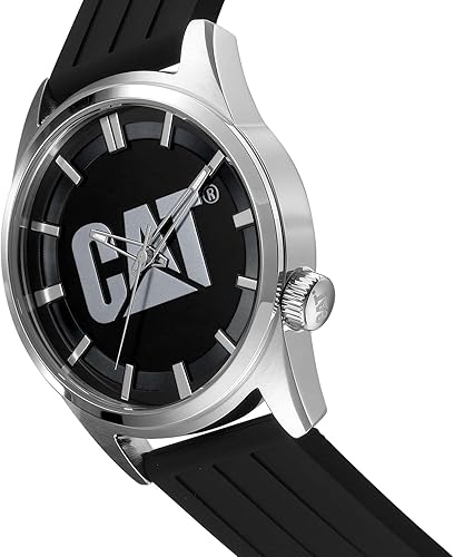 Miniatura 2 de CAT ICON - Reloj para hombre caja de acero inoxidable de 1654in correa de silicona