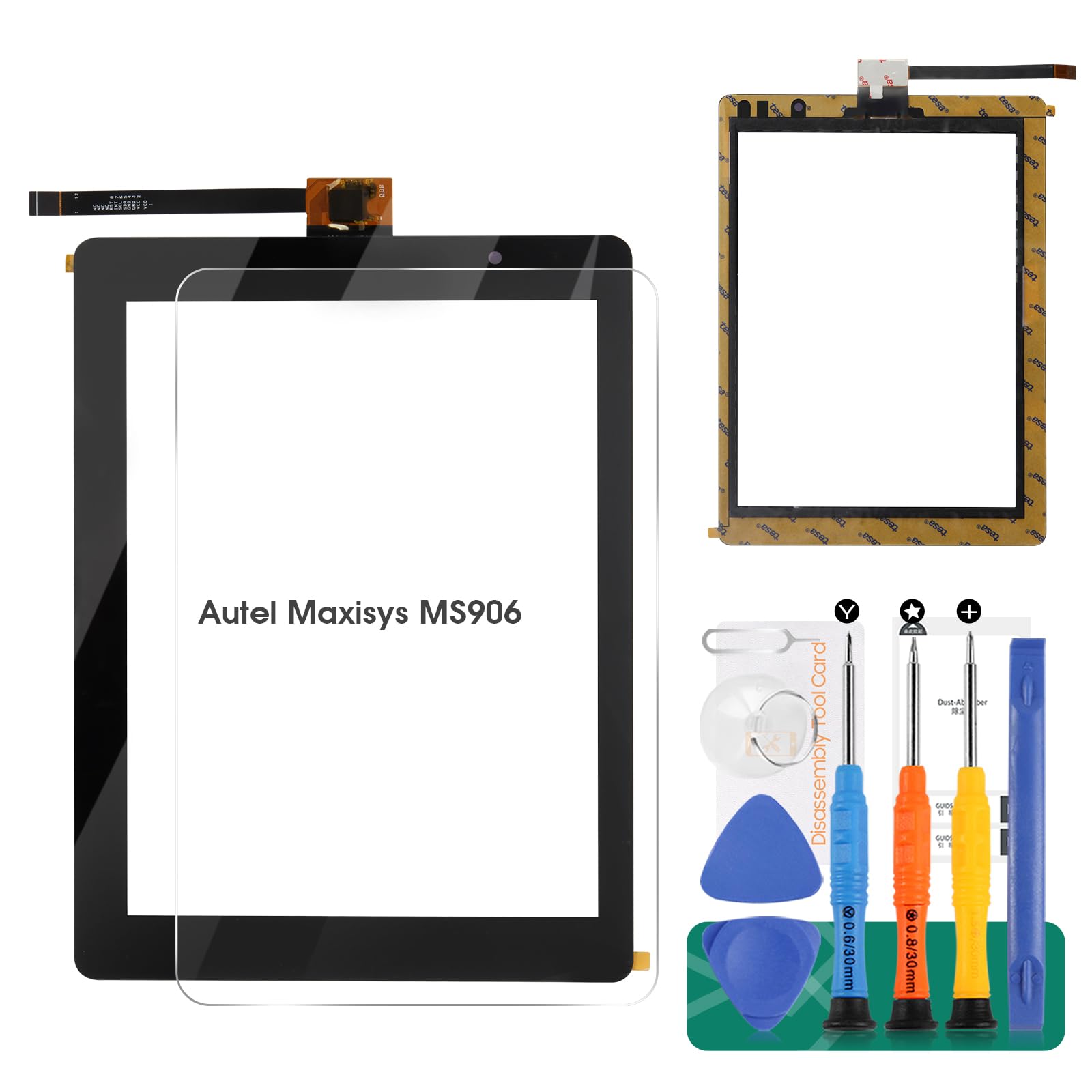 for AUTEL MaxiSYS Screen Replacement for AUTEL MaxiSYS MS906 MS906TS MS906BT Touch Screen Digitizer Replacment Reparir Panel Glass(Not LCD)