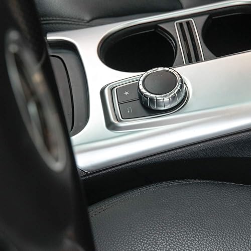 Miniatura 3 de YIWANG ABS portavasos cubierta Trim decoración para Mercedes Benz AGLACLA Clase C117 W117 2012-2017 AMG Accesorios de coche (plata)