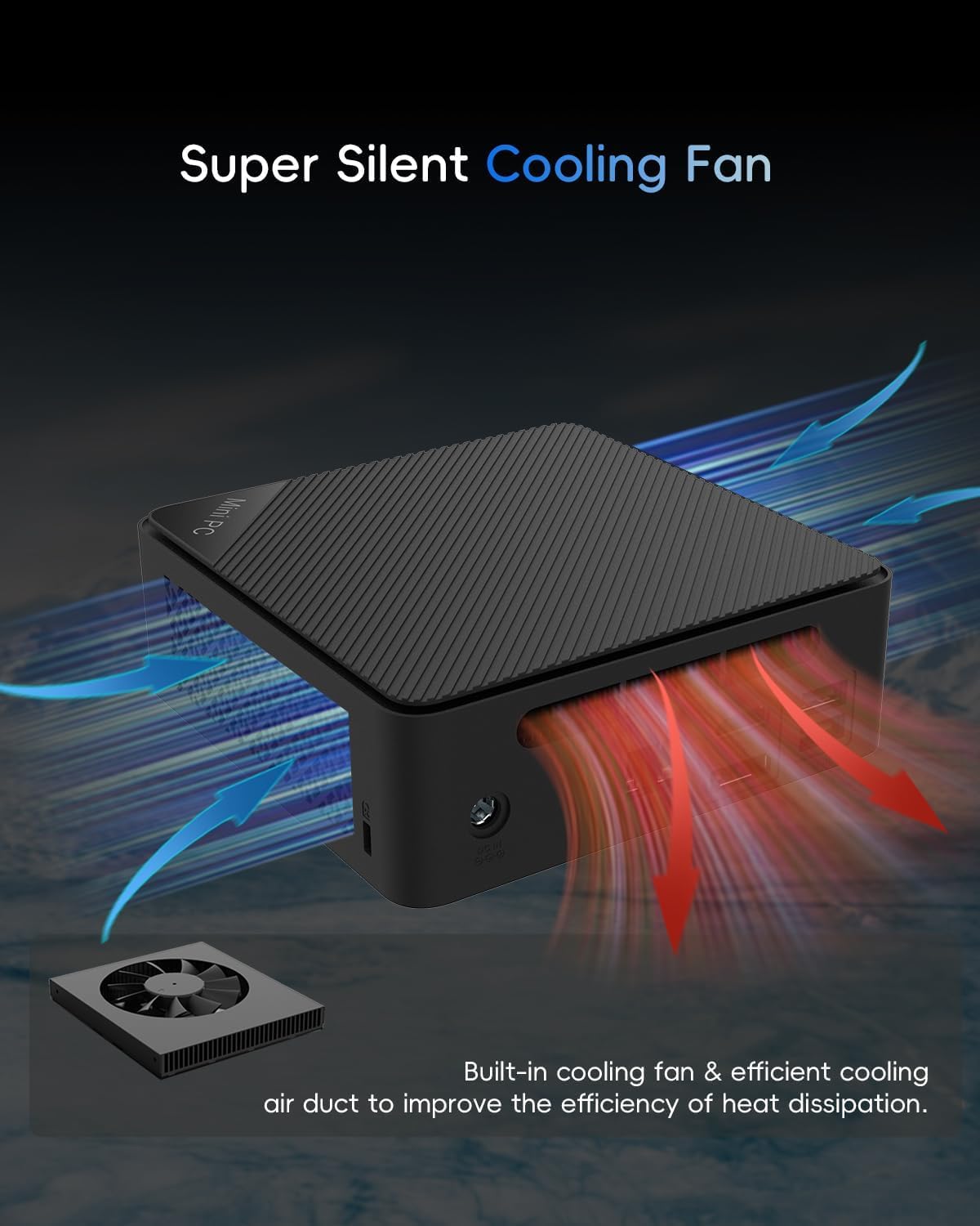 QAZIPO Mini PC - Intel 6500Y, 16GB RAM, 512GB SSD -8