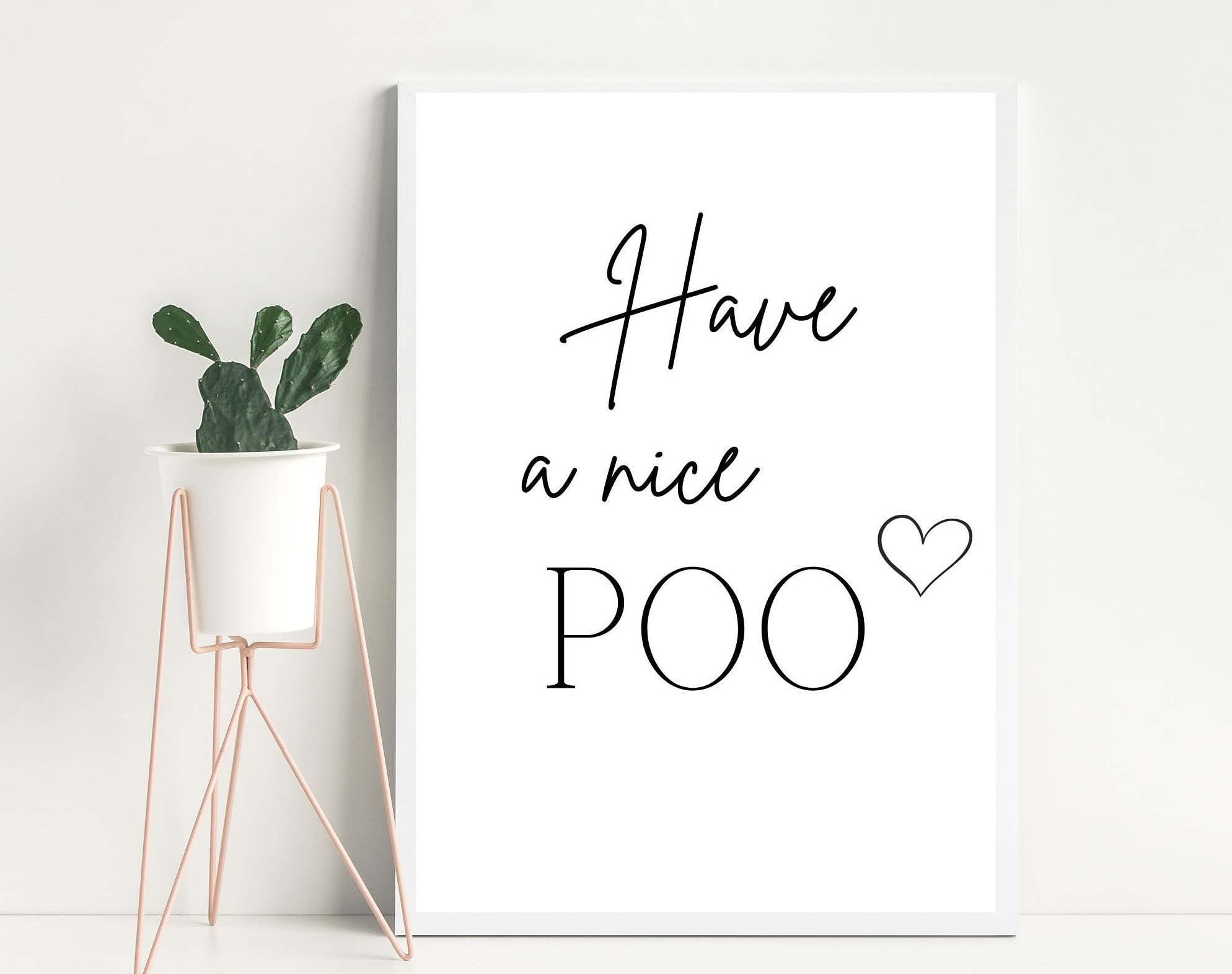 Amazon.com: Loyience Have a nice poo Printable Wall Art, Bathroom Print,  Funny Toilet Sign, Toilet Wall Decor,Dining room decoration, bedroom art,  living room, frameless 20X30 inch: Posters & Prints