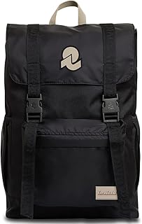 Zaino INVICTA - CHAT, Nero, Tasca Porta PC 15,6'' - Studio, Ufficio e Tempo Libero - Tessuto ECO Material - per Uomo Donna