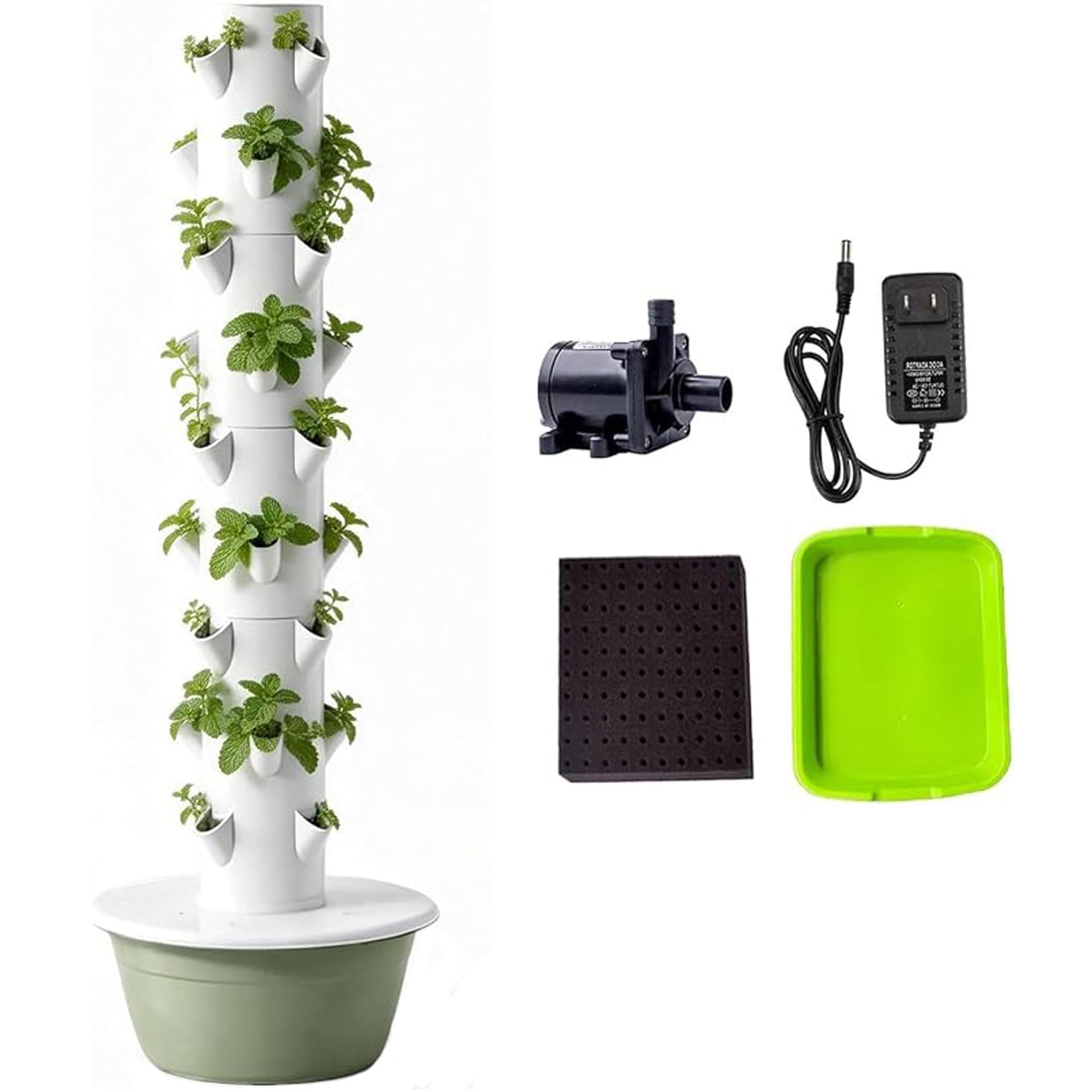 Sghjuy Hydroponics Growing System Vertical Tower Standard, 9-layer