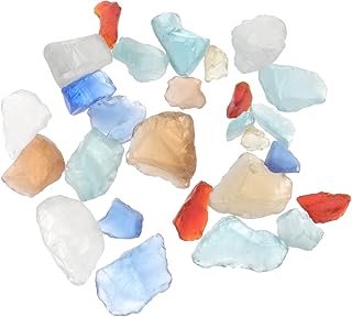 Yardenfun 1 Pacote De Vidro De Aquário De Pedra Pedras De Vidro De Aquário Aquário Cascalho Pedras De Vidro Do Mar Decoração Do Oceano Vasos De Plantas Decoração Artificial Vasos De Vidro