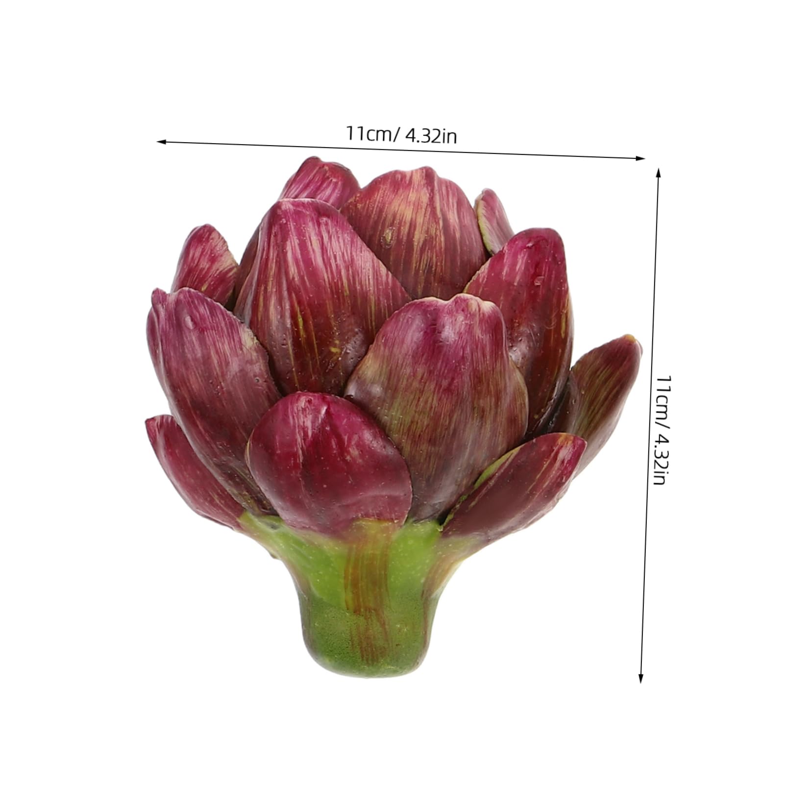 GRIRIW 6pcs Realistic Faux Artichokes Nordic Style Artificial Vegetables for Home and Event Decor for Table Centerpieces and Creative Arrangements Easy to Clean Desktop Ornaments