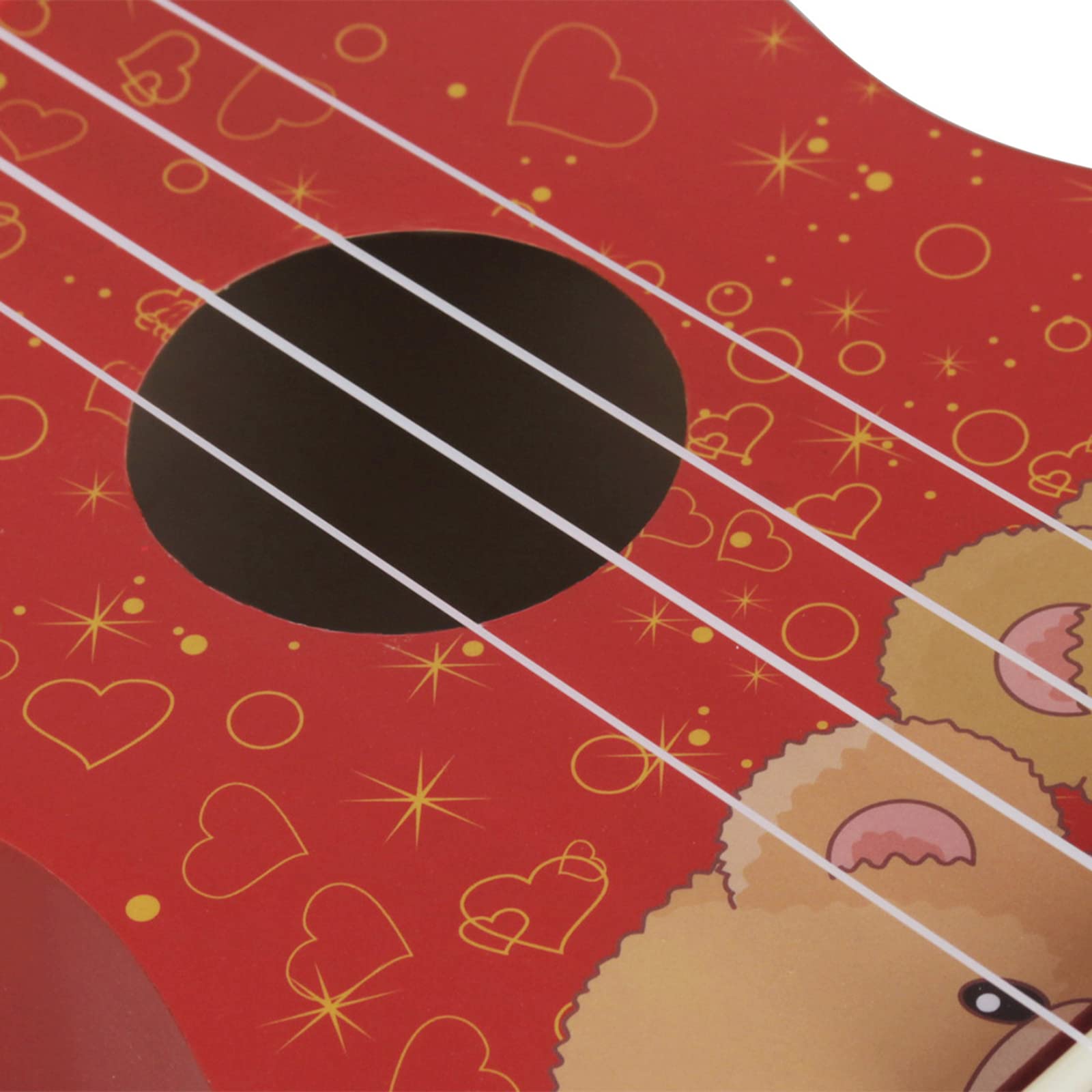 Ukulélé professionnel de 53,3 cm - Petite guitare - Chevilles d'accordage délicates - 4 cordes - En bois - Apprentissage débutant